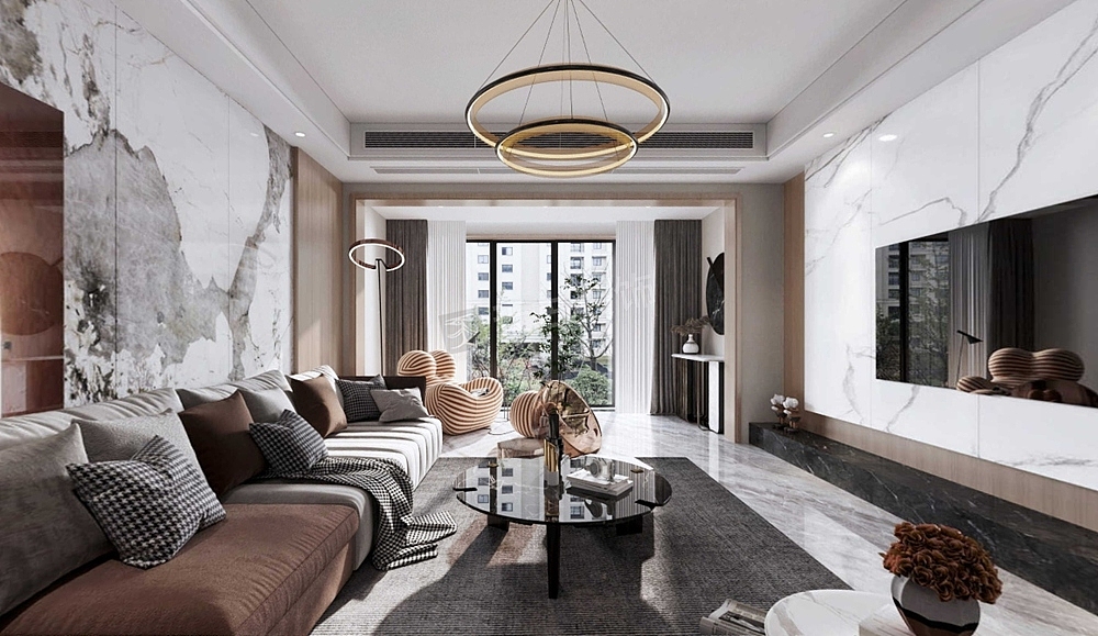 金科天元道装修,洋房大平层设计方案,天古装饰设计师（图ZMjUwMDUzNDcy） - 家装设计 - 站酷设计师天古装饰7cm原创素材 - 站酷ZCOOL