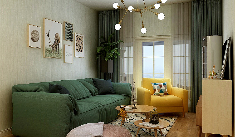 室内设计效果图-北欧风（图ZMjE1NzMzNzk2） - 家装设计 - 站酷设计师一职学设计研习社原创素材 - 站酷ZCOOL