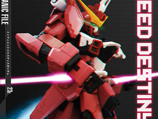 高达手办摆拍，RG正义