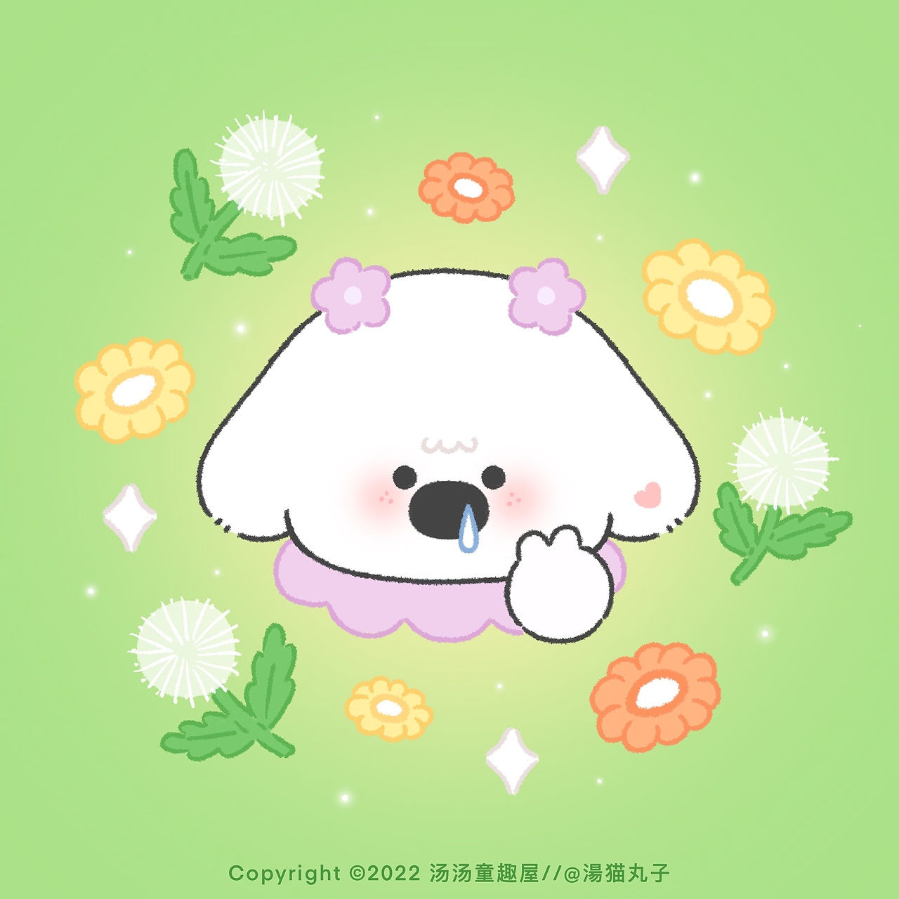 《小狗的春天》系列插画&壁纸