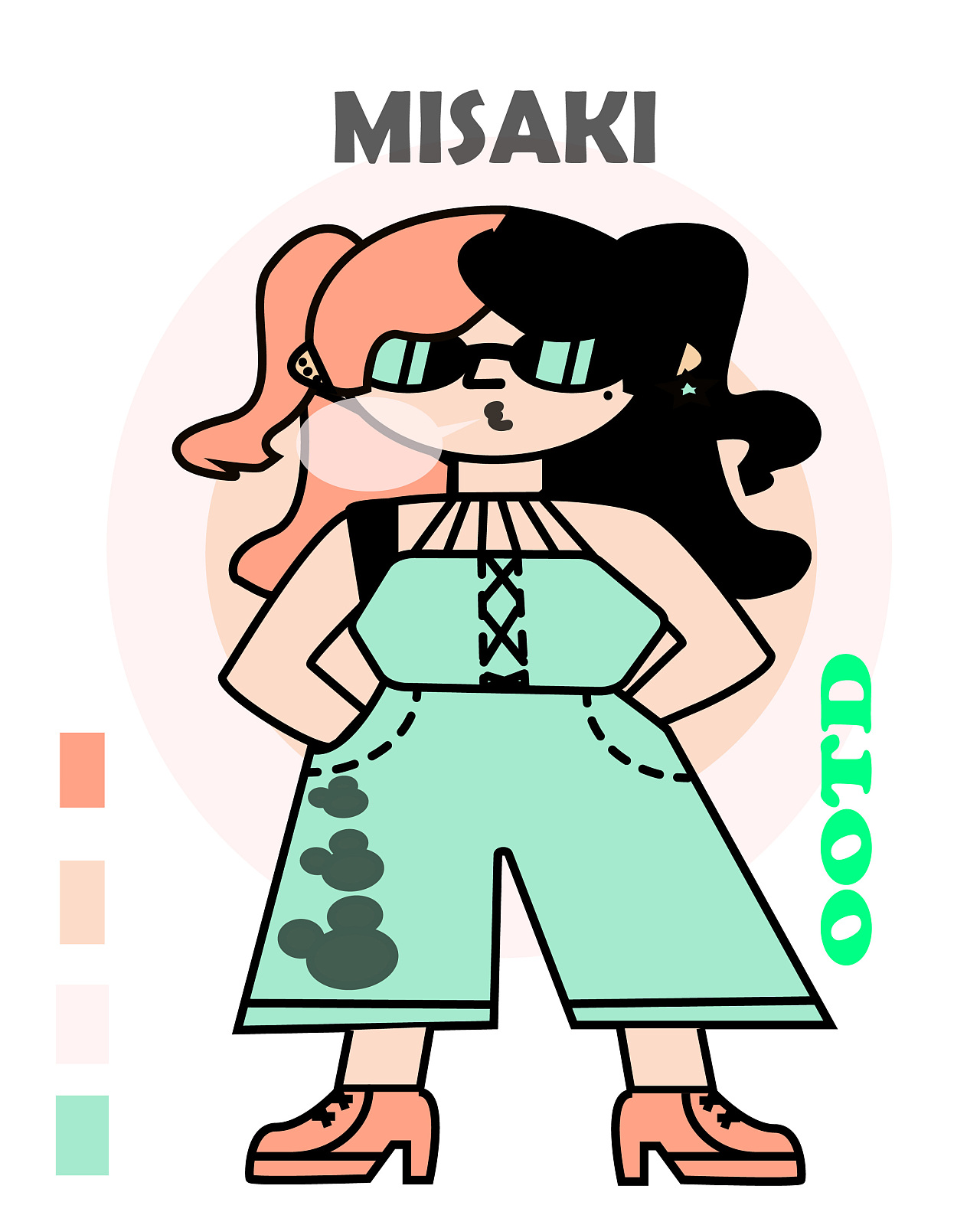 孟菲斯派风格/原创插画/misaki