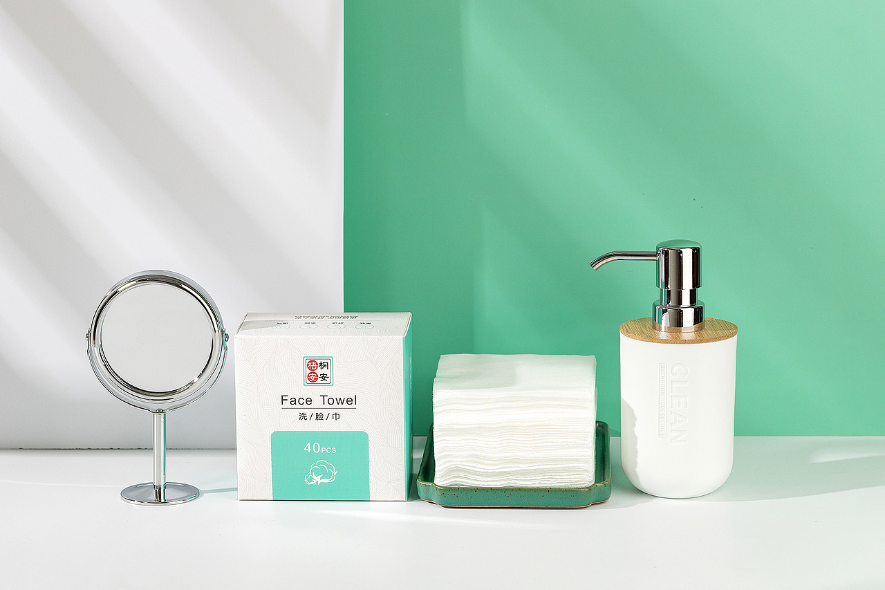 创意摄影 × 个人护理洗脸巾 × 清雅婉约 × 辰光摄影