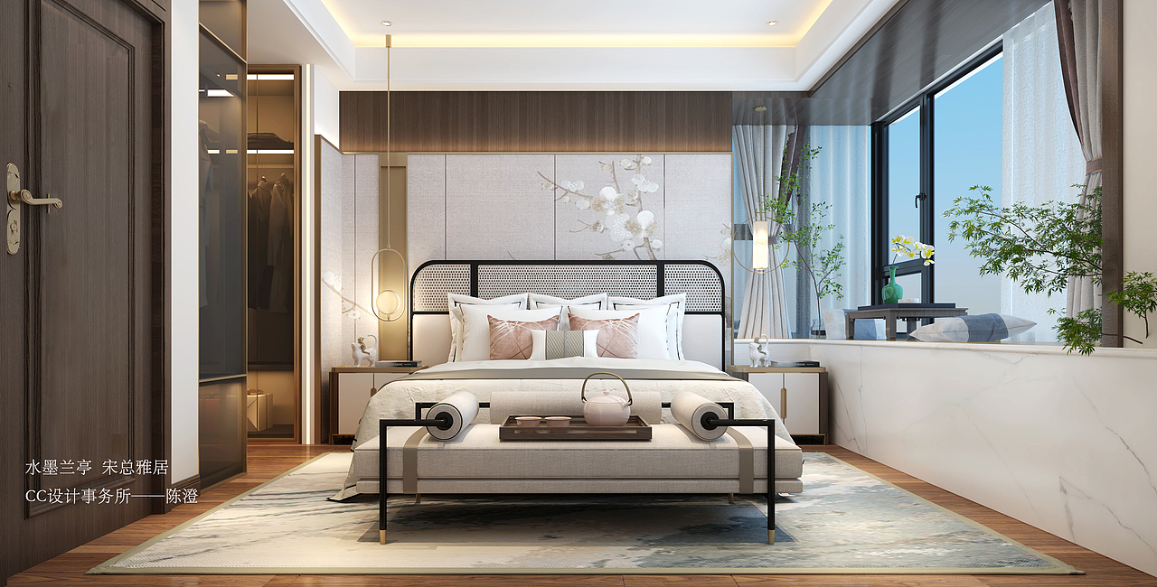 《CC设计事务所》 双峰.水墨兰亭——新中式