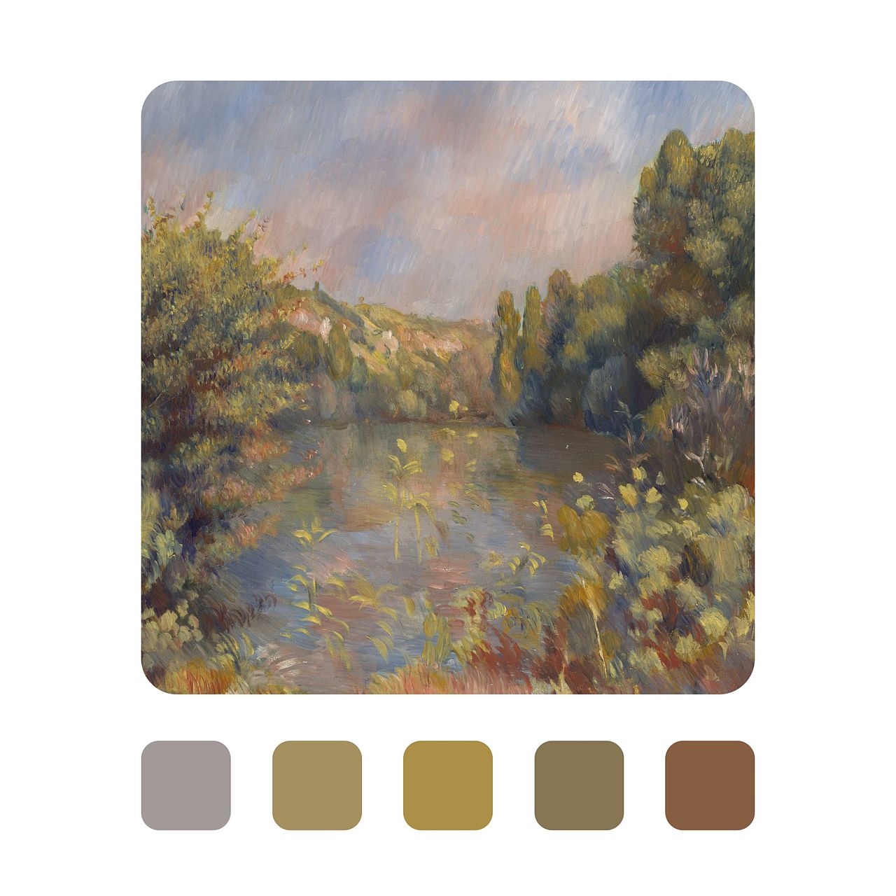 治愈系配色|雷诺阿的明媚