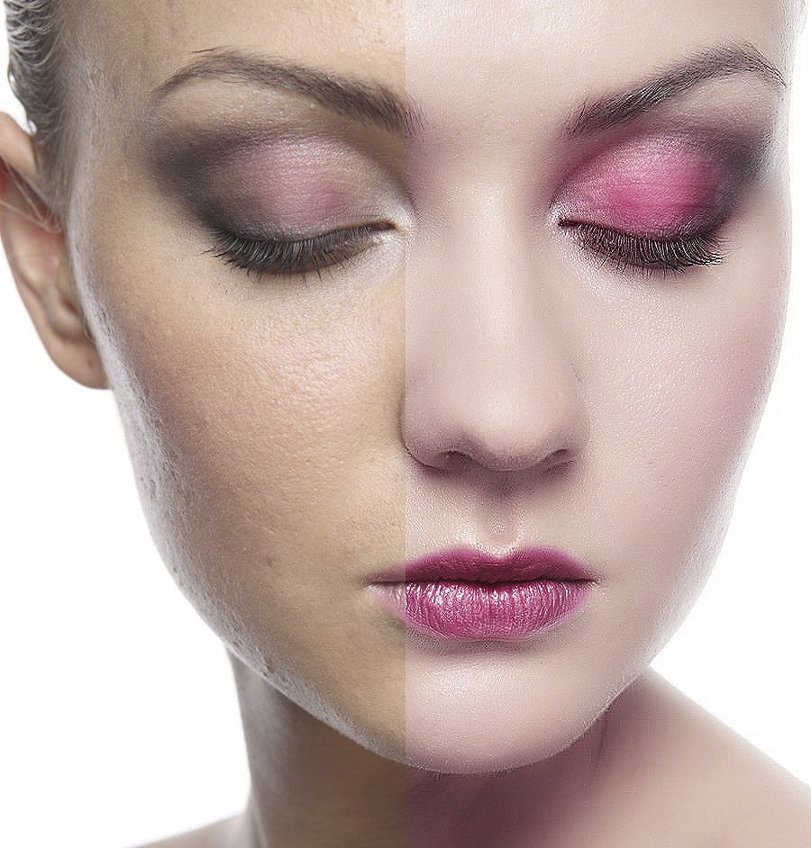 高清人像磨皮并还原细腻的肤色细节大致