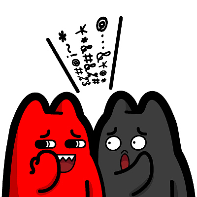 i22【魔鬼猫表情-八卦】#半身 双子 八卦 聊天 闲话 造谣 坏话 ip