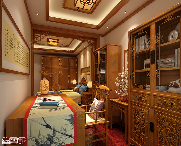 古典书房装修效果图