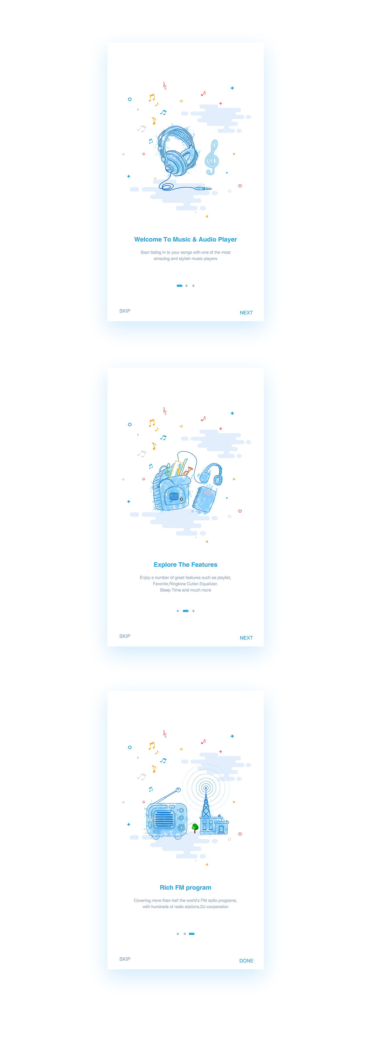 Music & Audio Player Guide page 引导页