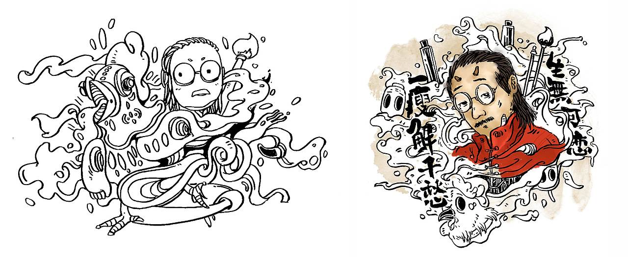 淘宝造物节的卡牌插画制作