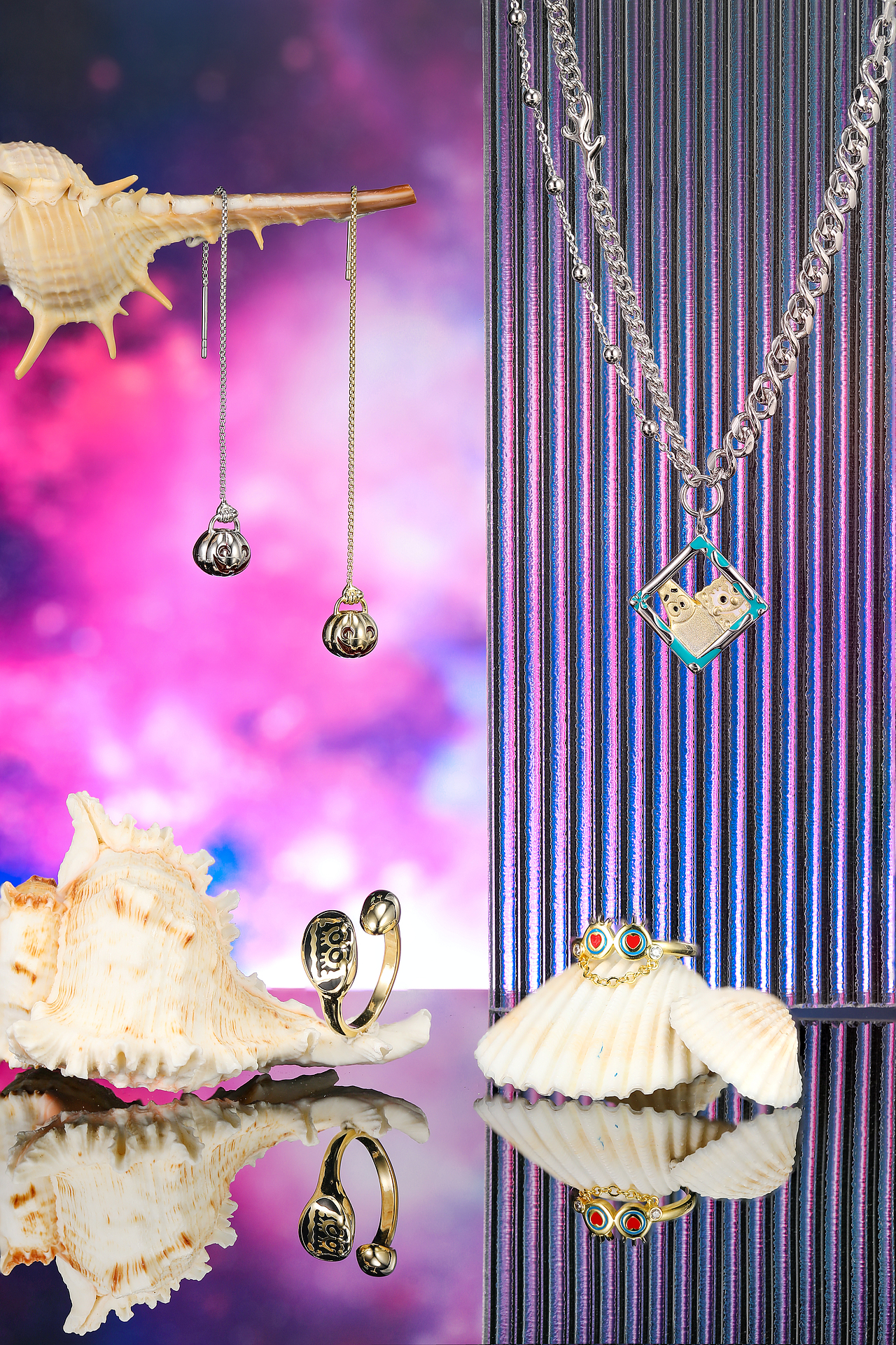 珠宝首饰拍摄海绵宝宝系列