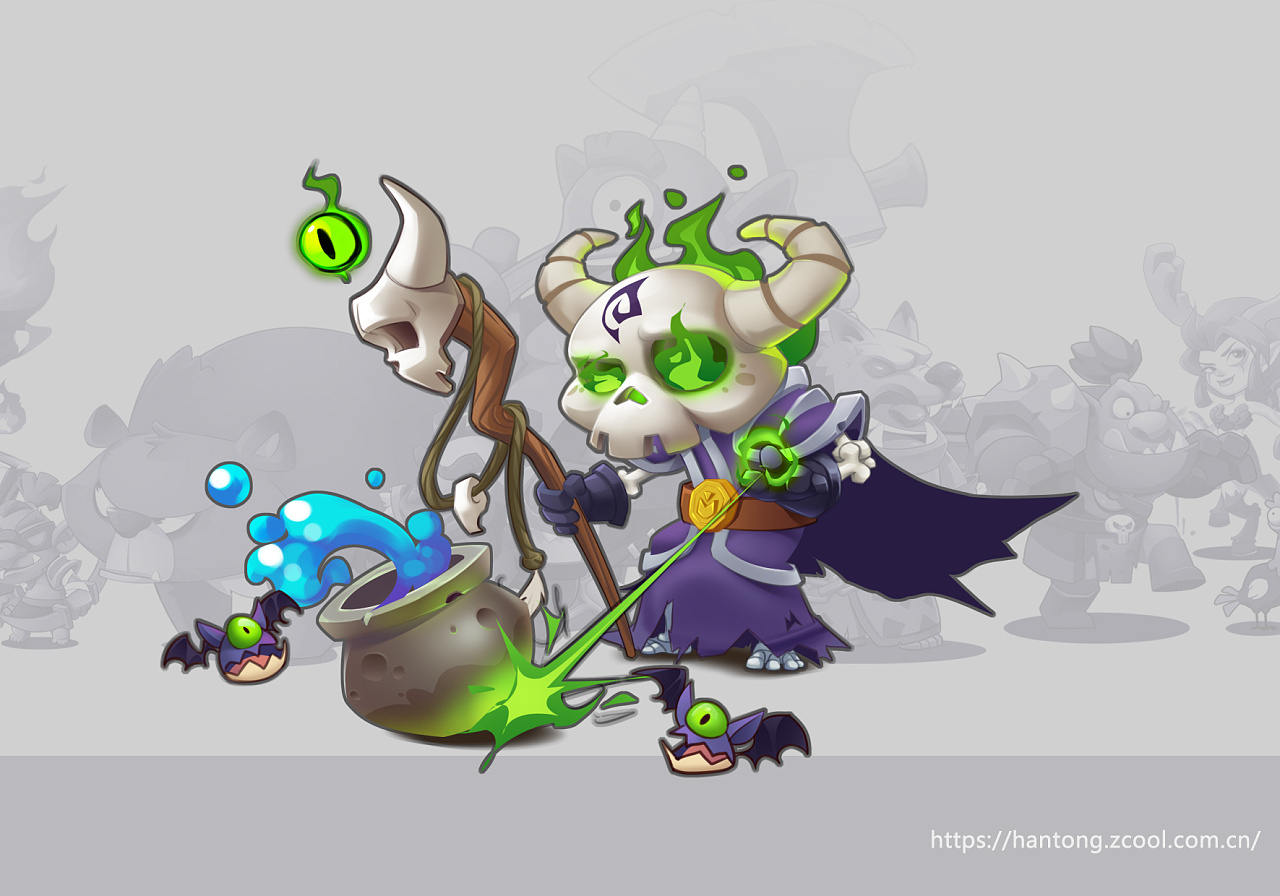 卡通美术风格尝试1-2019年|其他|独立游戏|团长lily - 原创作品 - 站