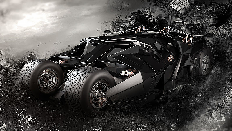 蝙蝠车建模练习