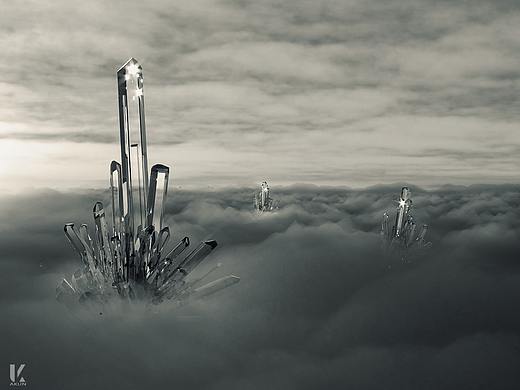 Sea of clouds crystal dream.