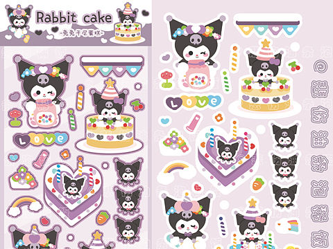 三麗鷗貼紙插畫（個人主頁-ZNjYyNjQ3NzI=） - 創(chuàng)作習(xí)作 - 站酷設(shè)計師悲傷油條泡稀飯原創(chuàng)素材 - 站酷ZCOOL