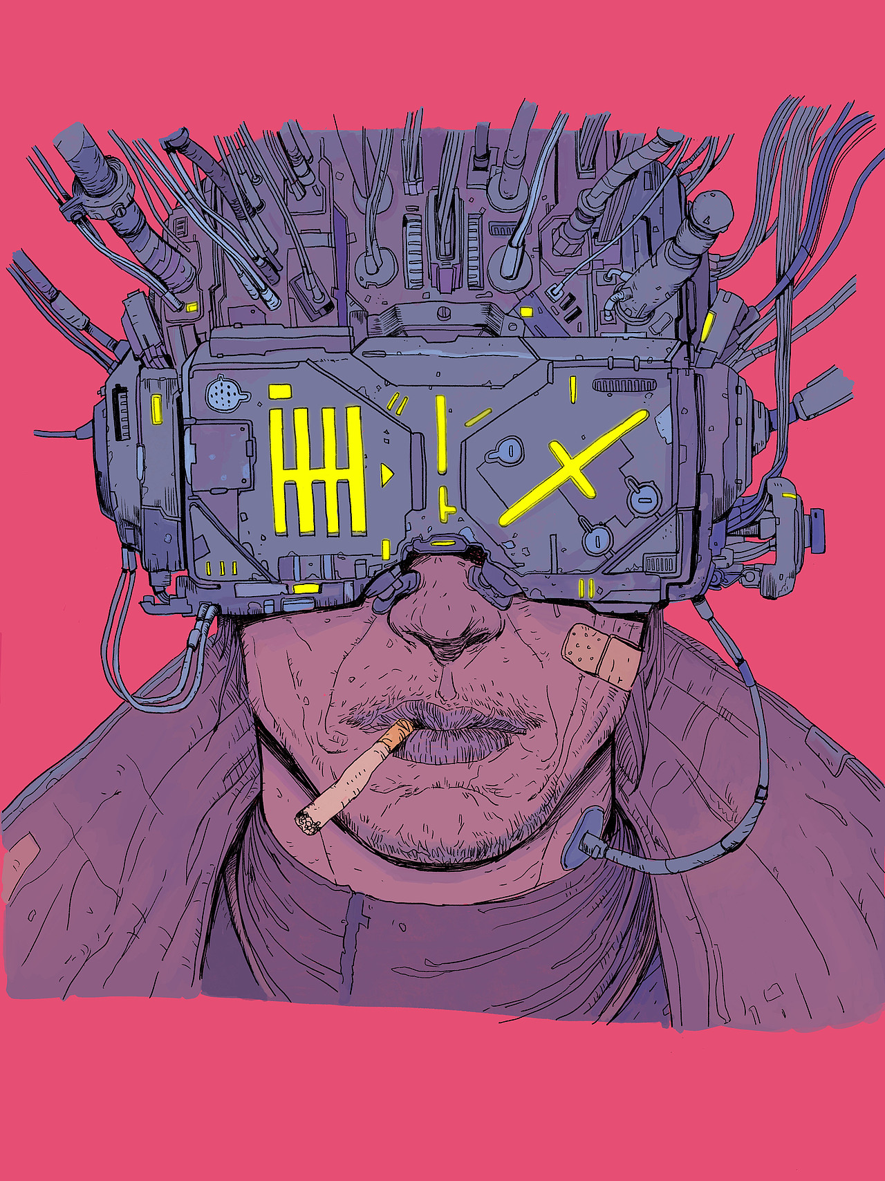 赛博朋克风设定临摹习作