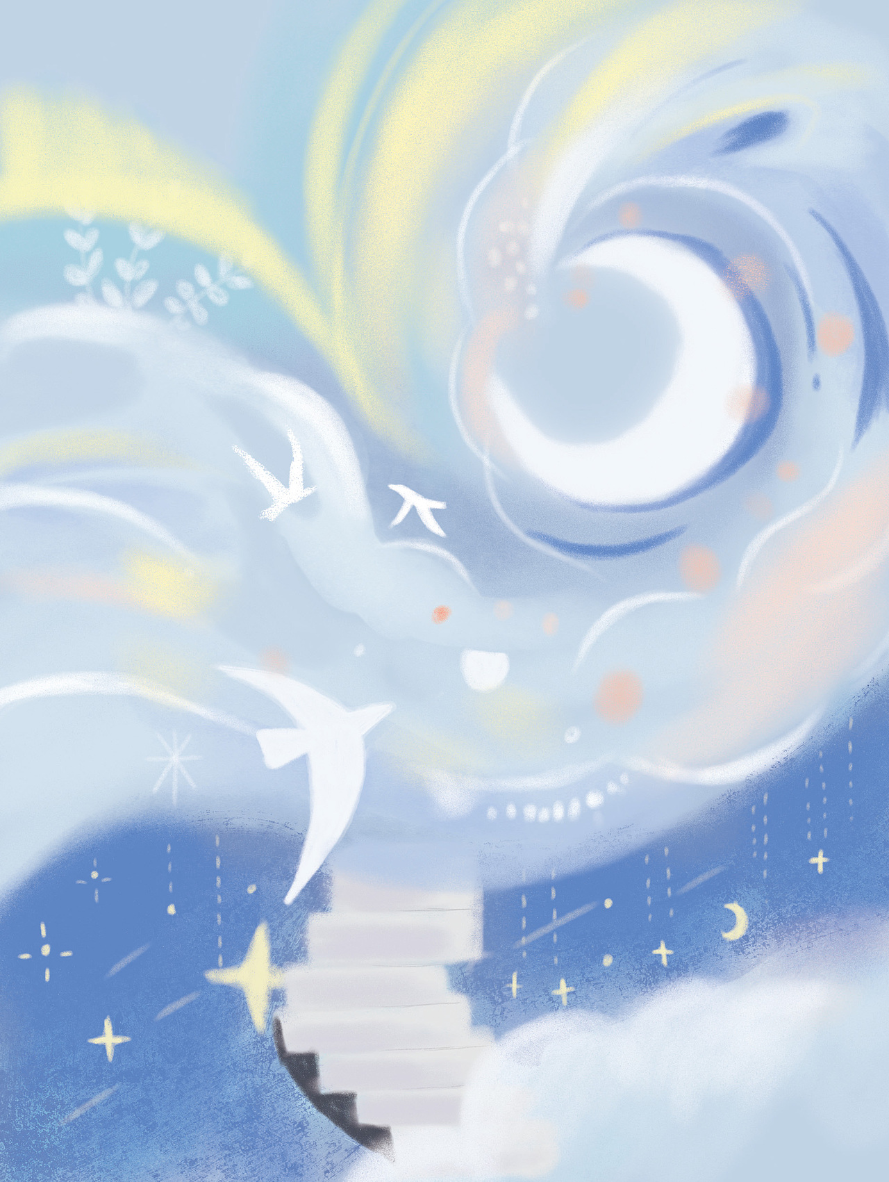 《金子美玲——天空的那头、月亮的歌谣》诗歌配图