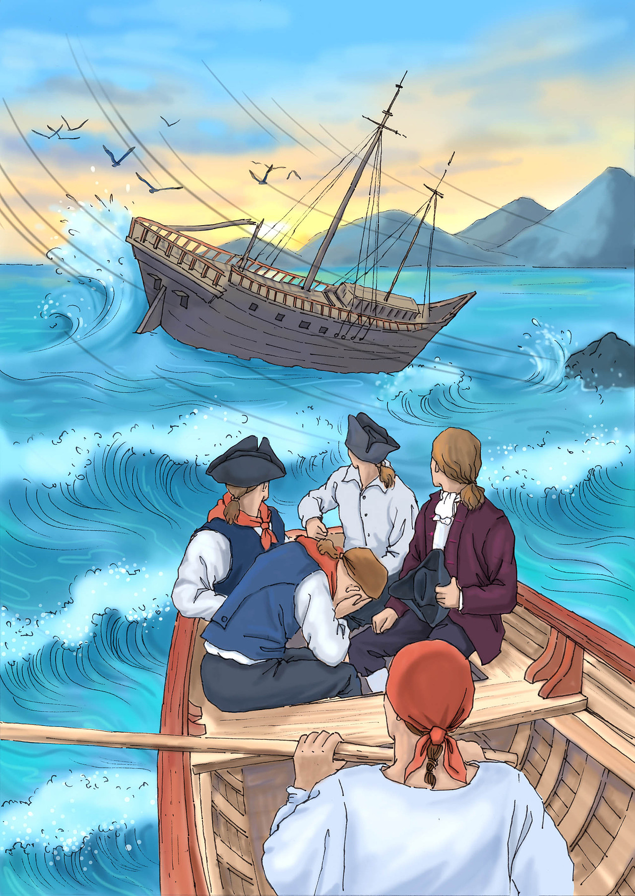 《鲁滨逊漂流记》插图