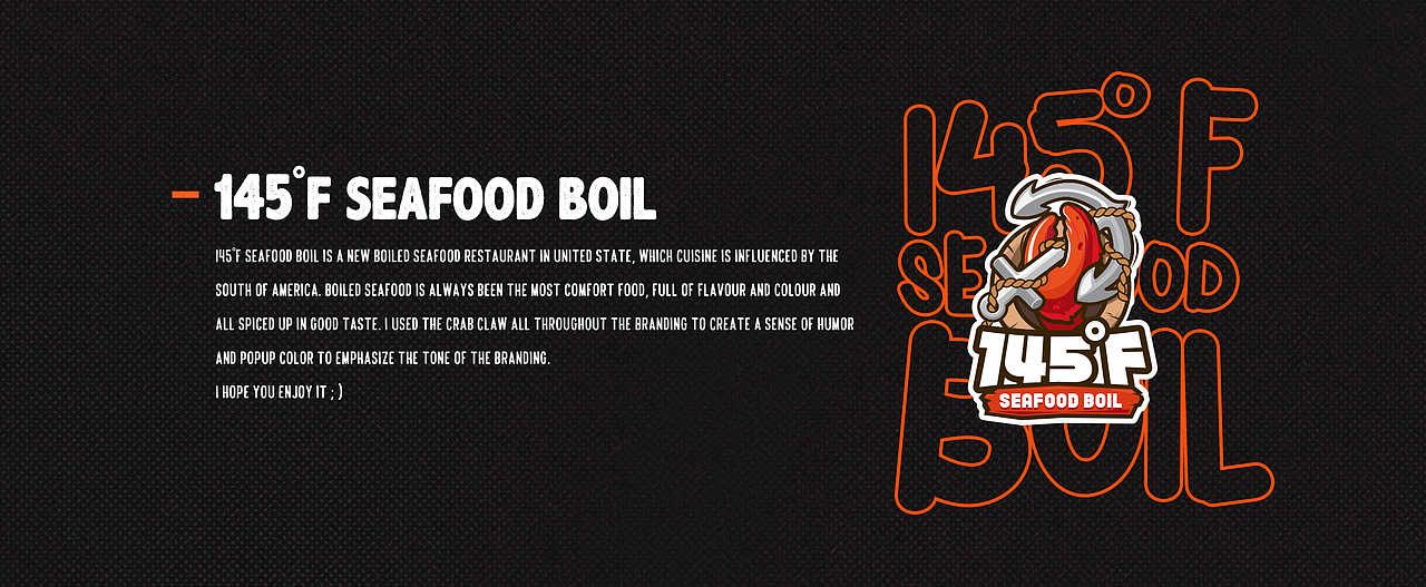 145°F SEAFOOD BOIL | 华氏145度手抓海鲜 | 品牌设计