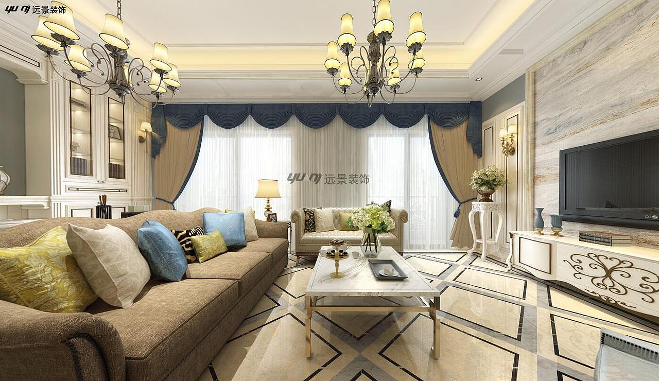 【远景装饰】礼嘉华侨城云澜叠墅装修简美风格设计案例（图ZOTU0MTQ2MjA=） - 家装设计 - 站酷设计师重庆远景装饰原创素材 - 站酷ZCOOL