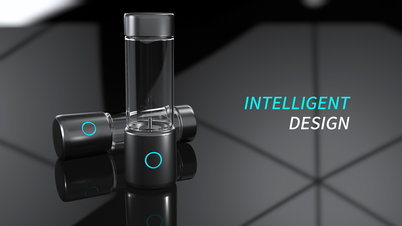 c4d概念海报工业产品渲染