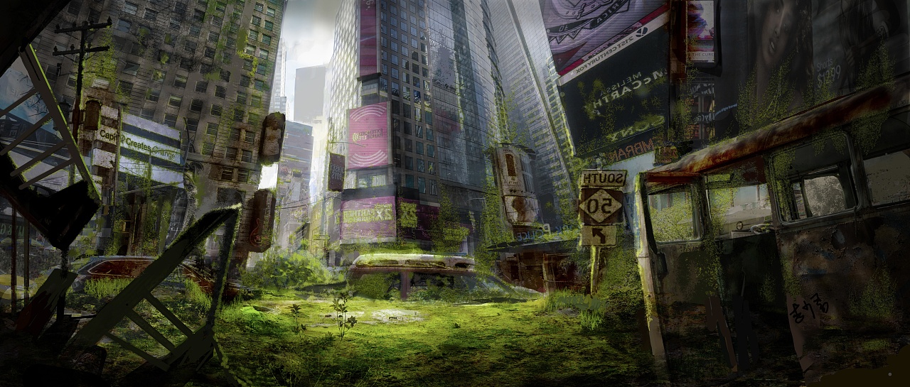 城市废墟|插画|概念设定|李少君这个名字被 - 原创作品 - 站酷 (zcool