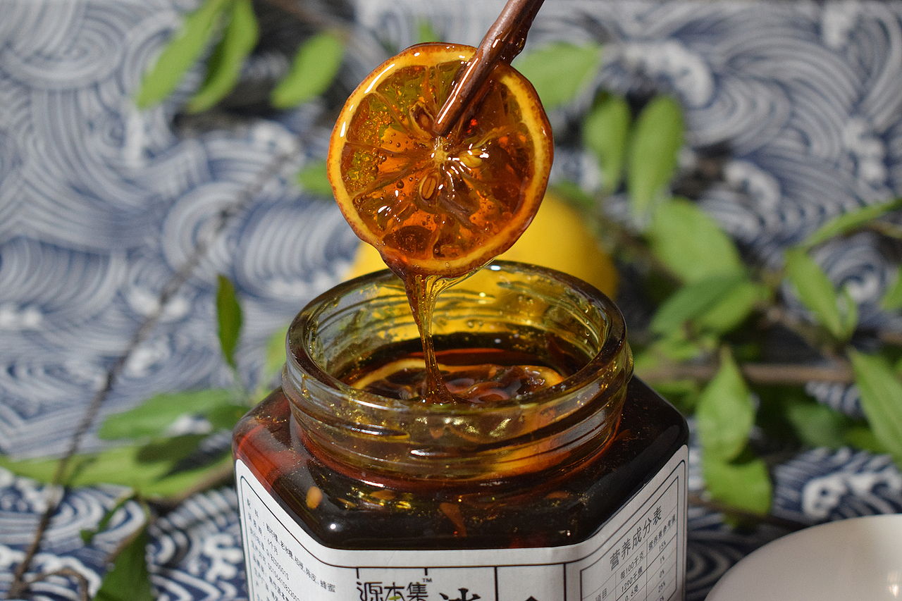 源本集·冰糖柠檬膏 标签设计+产品拍摄