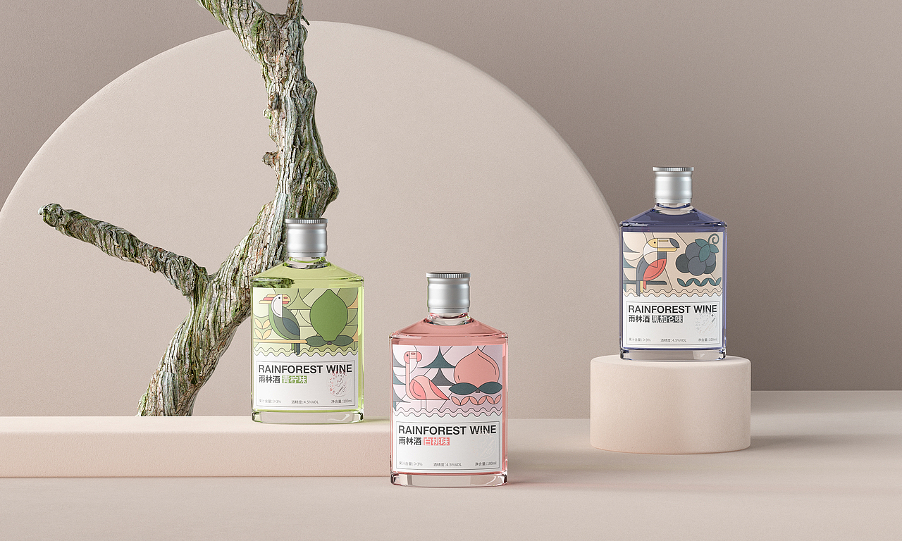 Rainforest Wine雨林酒（图ZMjc3ODU1NzUy） - 包装 - 站酷设计师是阿伟阿原创素材 - 站酷ZCOOL