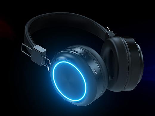 头戴式蓝牙耳机（个人主页-ZMzc4NjM3OTY=） - 电子产品 - 站酷设计师租下一片夏天原创素材 - 站酷ZCOOL