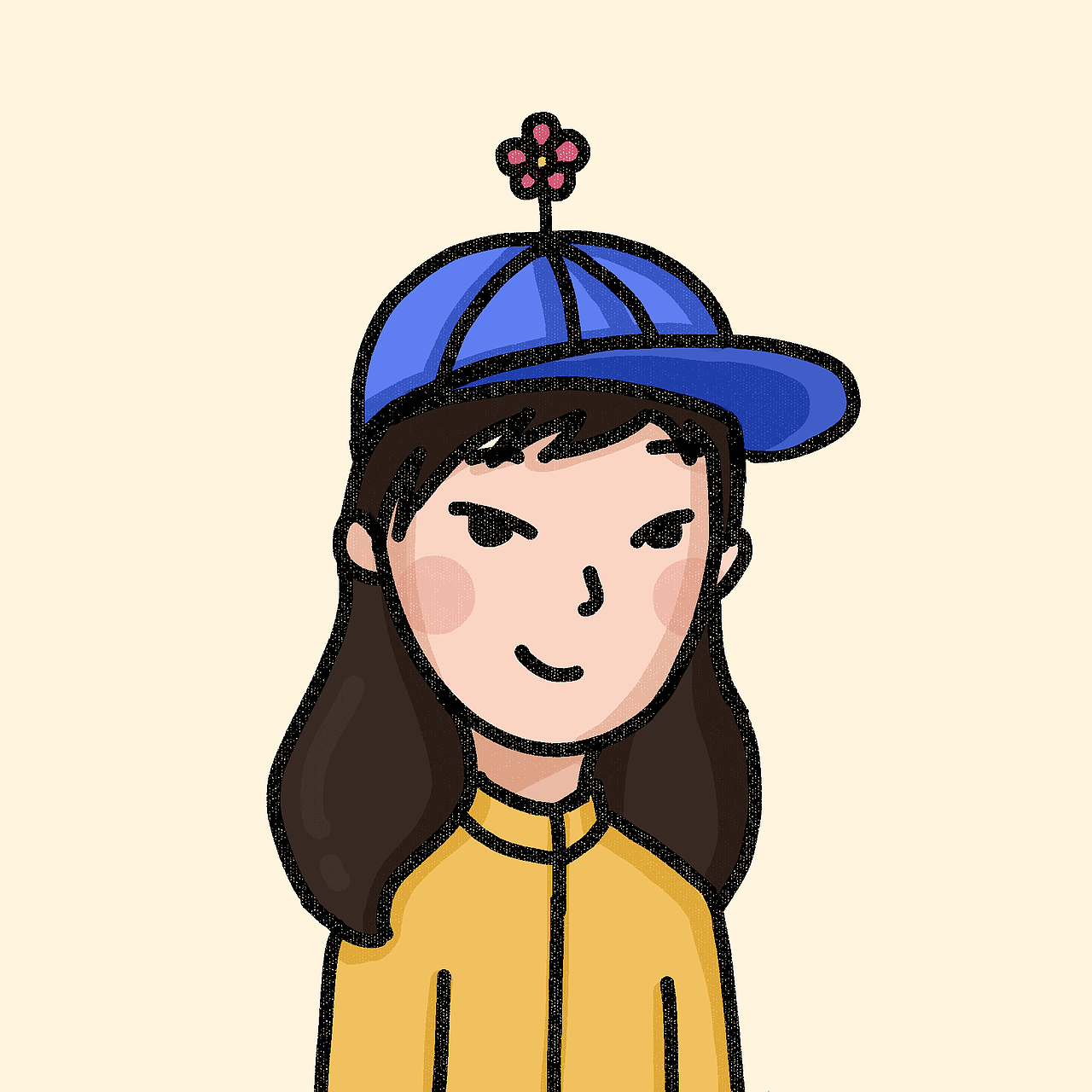 doddle風格人物頭像（圖ZMjEwOTQ5NTM2） - 創(chuàng)作習作 - 站酷設計師兔子李雷原創(chuàng)素材 - 站酷ZCOOL