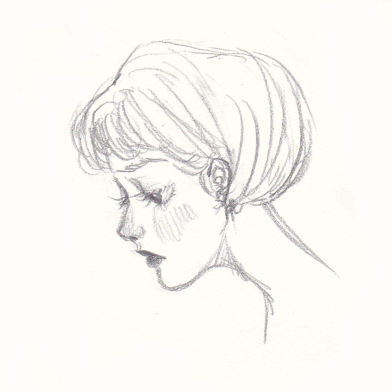 速写 | 女生头像 | 随手（图ZMTk0MDgxMDI0） - 创作习作 - 站酷设计师鲸鱼馆馆长原创素材 - 站酷ZCOOL