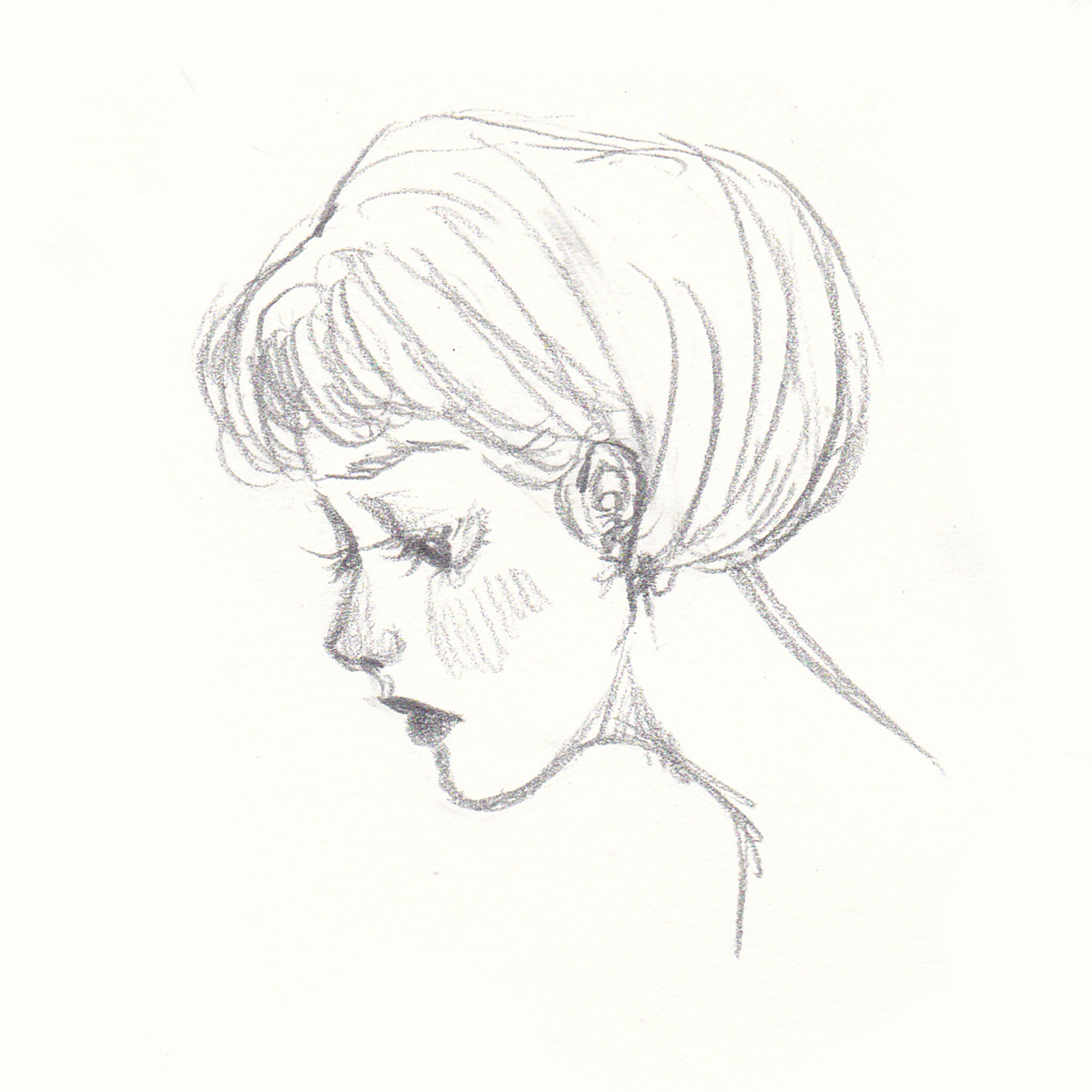 速写| 女生头像 | 随手