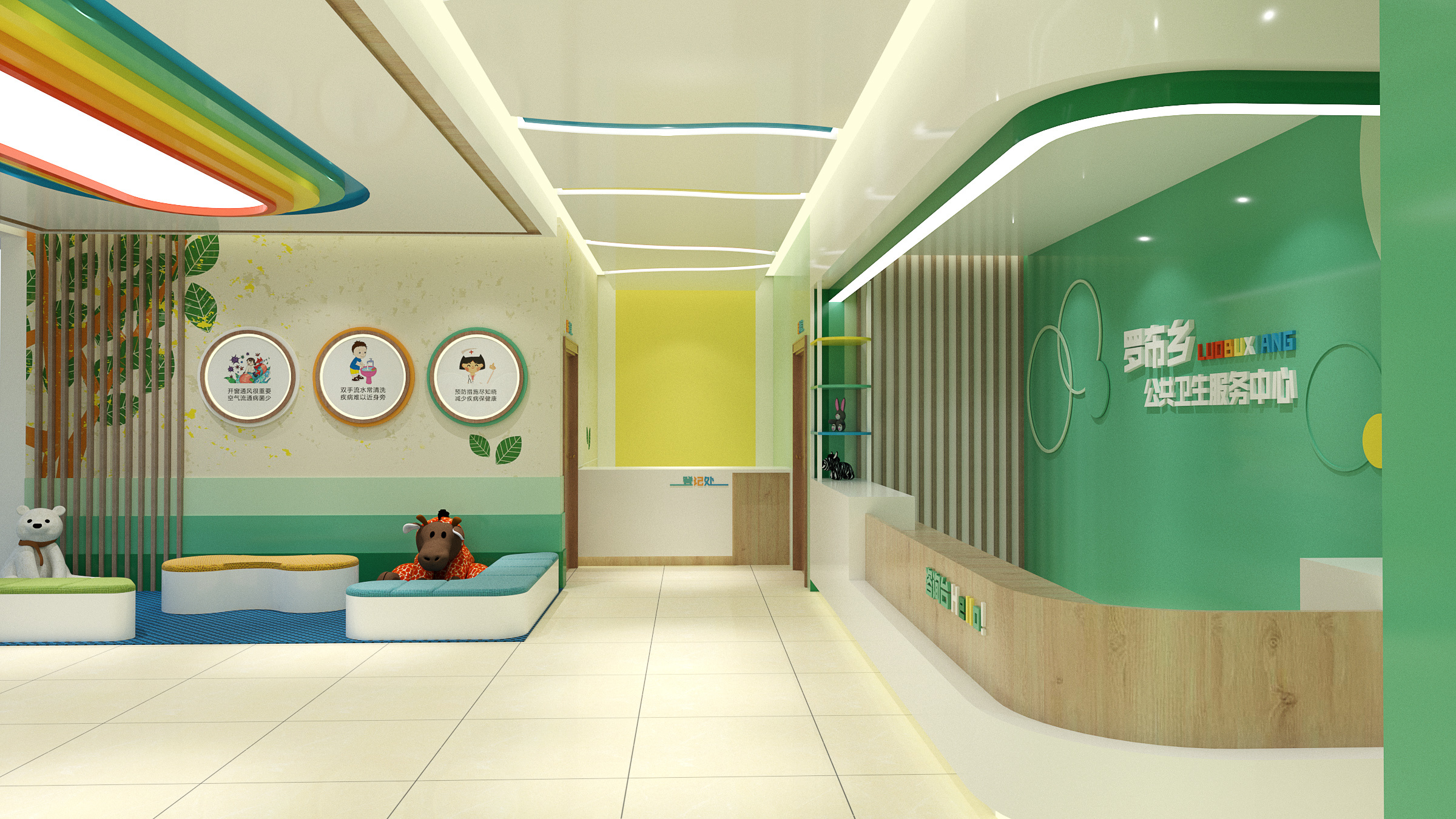 幼儿园设计：多样走廊空间设计-设计案例-建E室内设计网