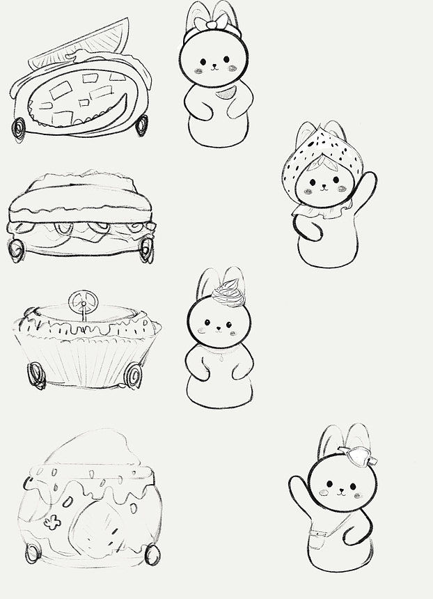 原创钥匙链设计手稿