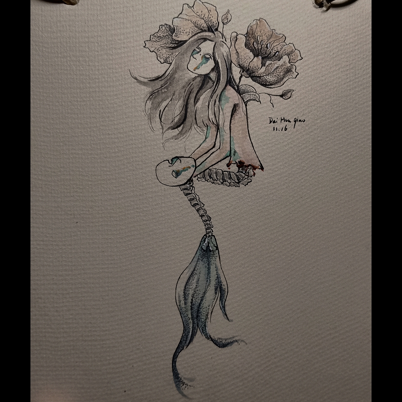 美人鱼（图ZMTM1MzM5Mjg4） - 艺术插画 - 站酷设计师戴小笑原创素材 - 站酷ZCOOL