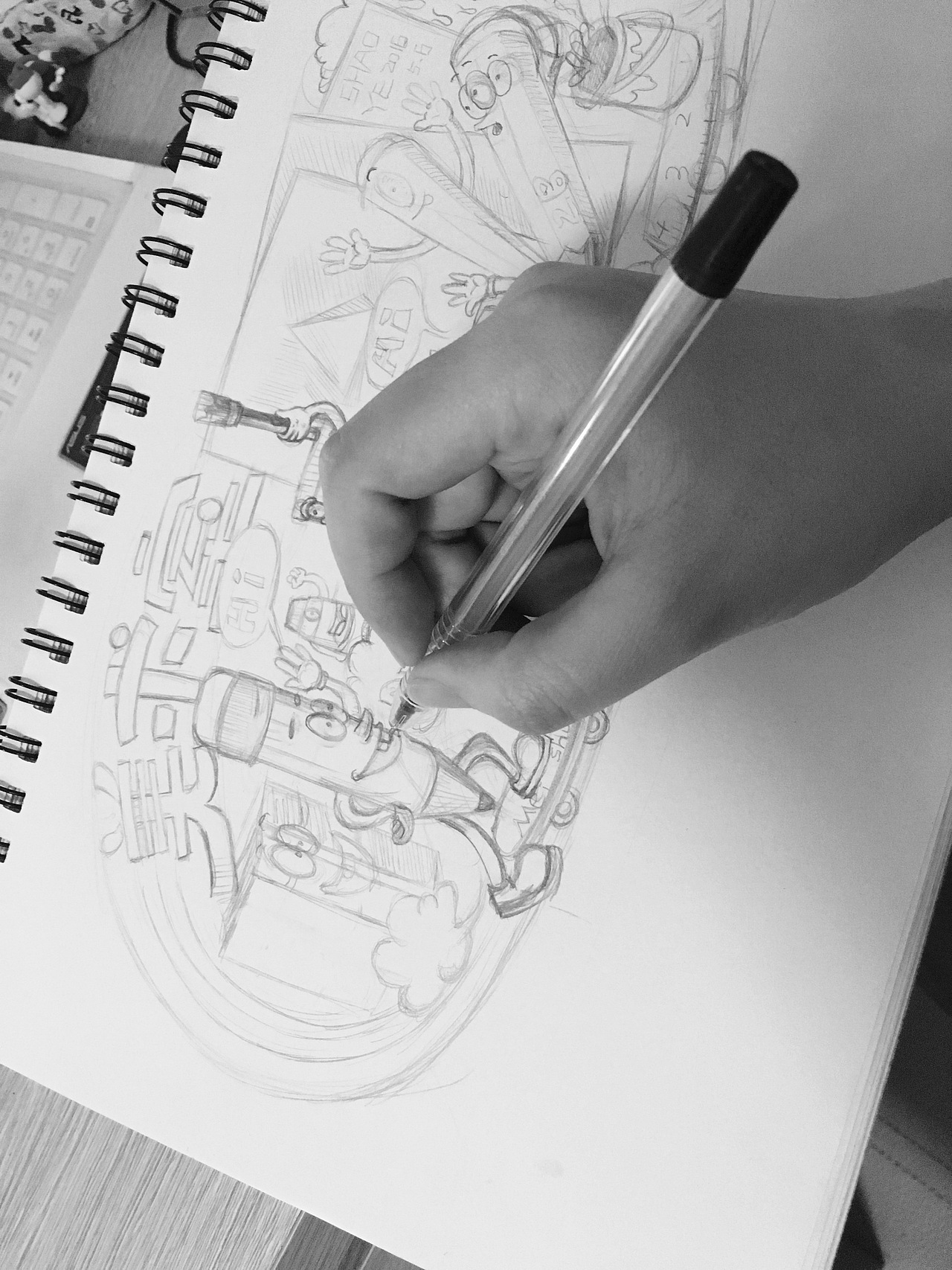 美术室创意插画