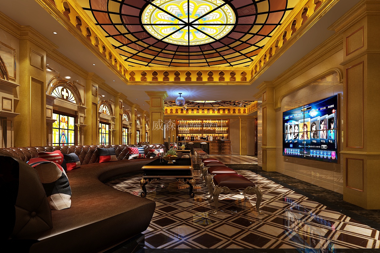 工装|欧式ktv包厢 过道