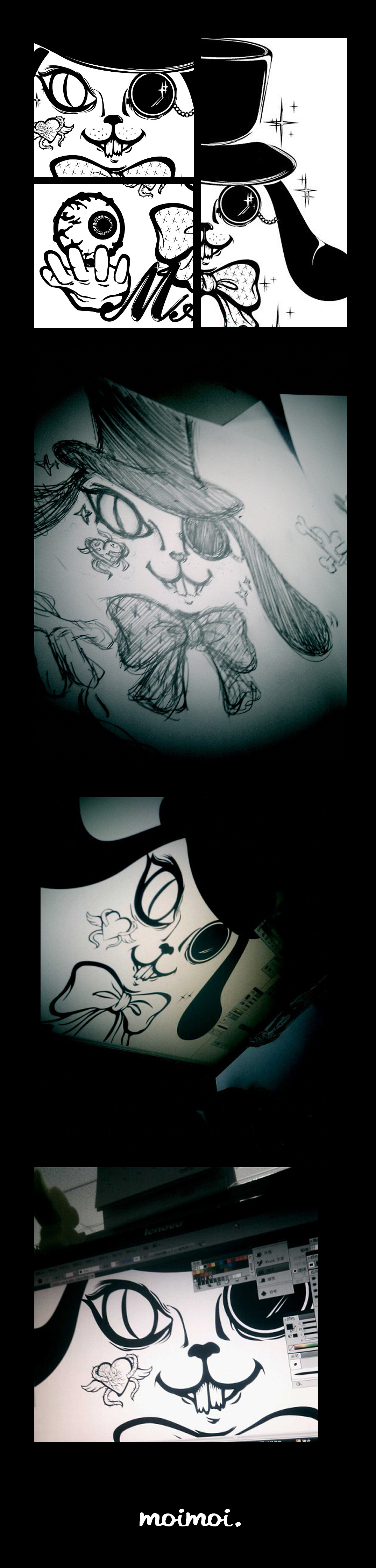 Magic rabbit（图ZMzgxNjE4MA==） - 新锐潮流插画 - 站酷设计师moiiiiiiix原创素材 - 站酷ZCOOL