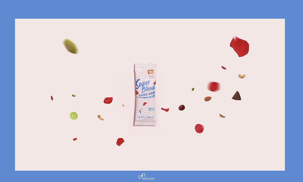 好哩/美食白日梦/代餐系列冲浪粥产品创意摄影