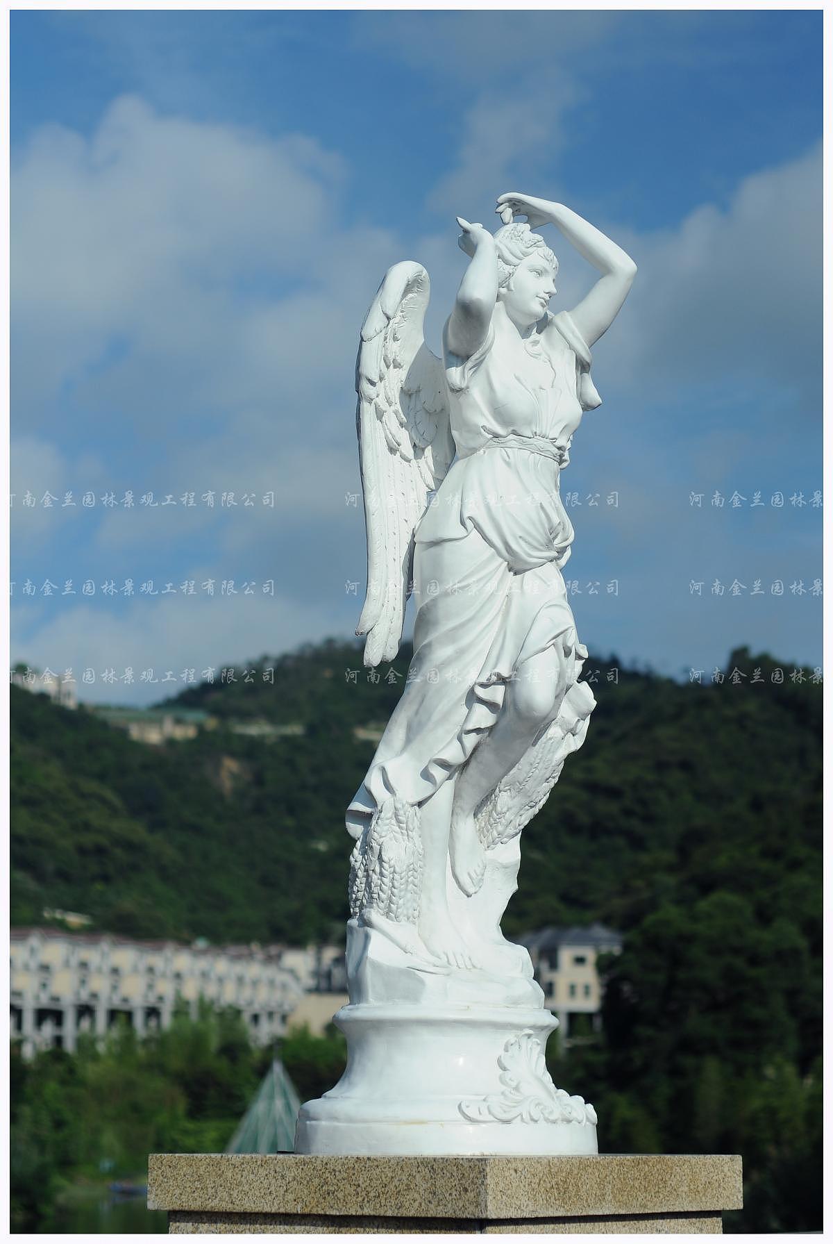 欧式天使人物雕塑,欧式人物小区雕塑设计,欧式天使人物小区雕塑设计规划定制(图)
