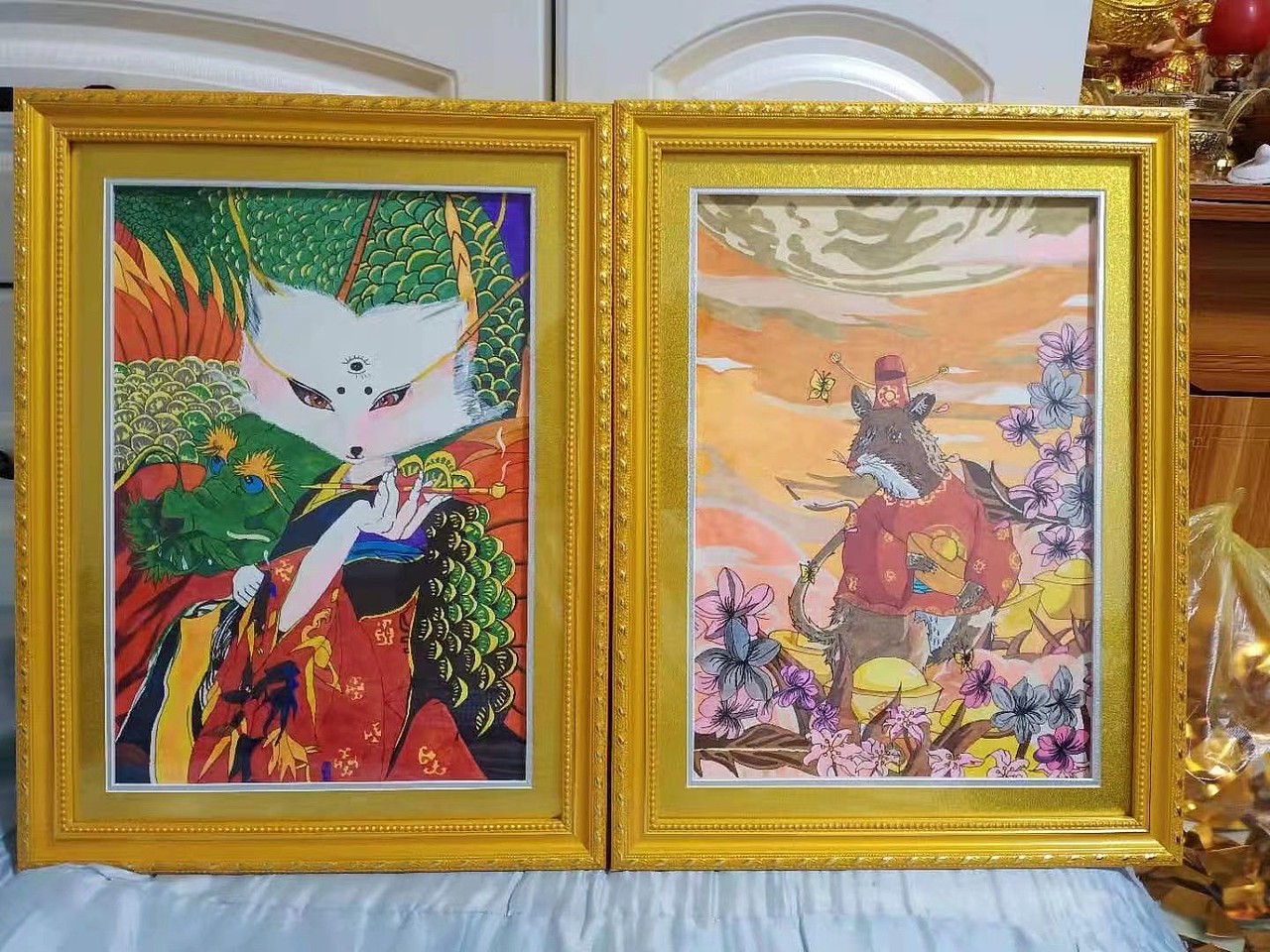 手绘东北五大仙