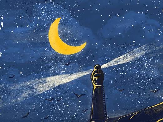 夜晚-灯塔（个人主页-ZMzY2ODQ3OTI=） - 创作习作 - 站酷设计师能不这么逗吗原创素材 - 站酷ZCOOL