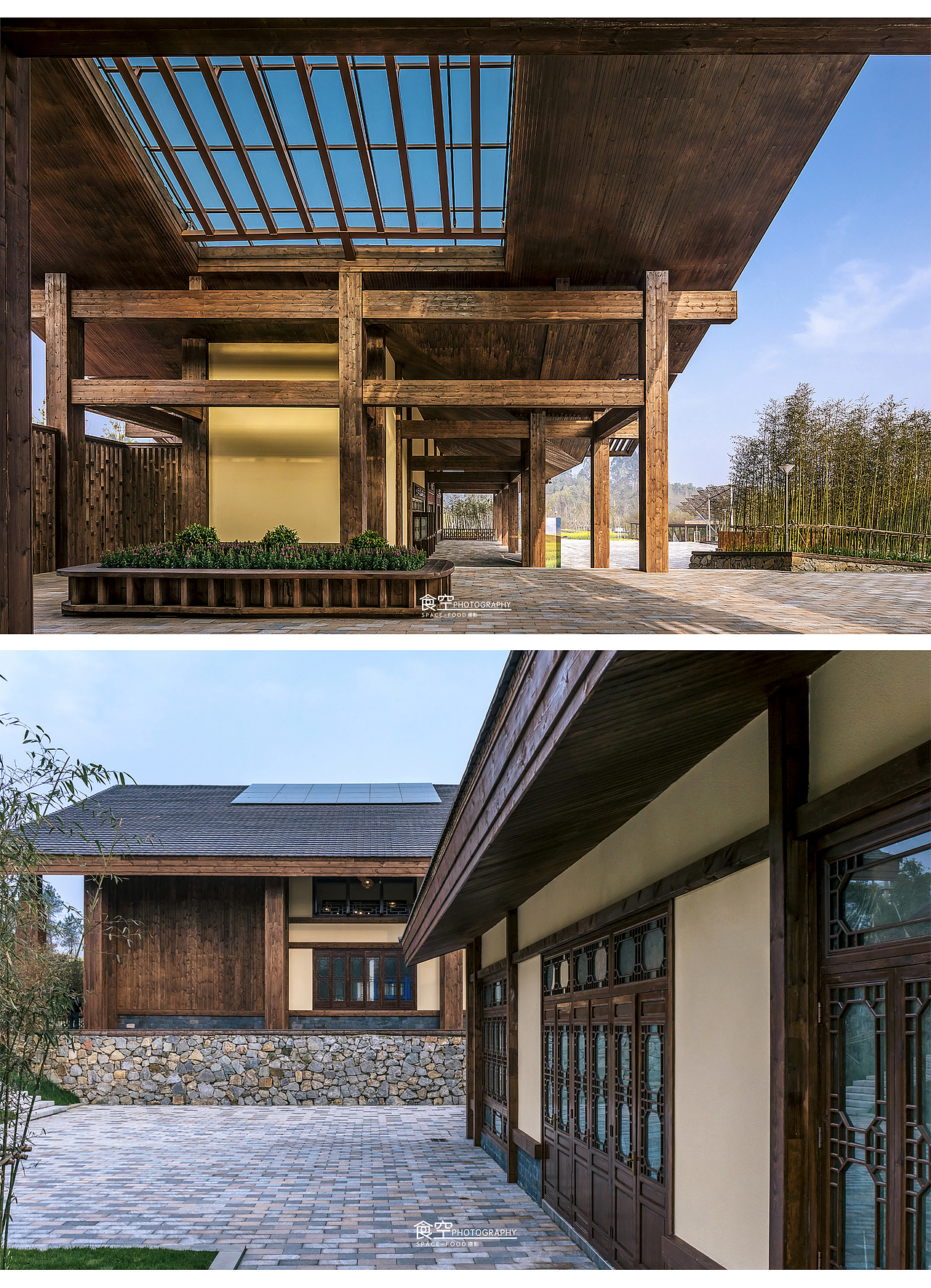 成都黄龙溪欢乐田园入口设计实景（图ZMTUxODU3MTY0） - 环境/建筑摄影 - 站酷设计师建筑空间摄影镇东原创素材 - 站酷ZCOOL