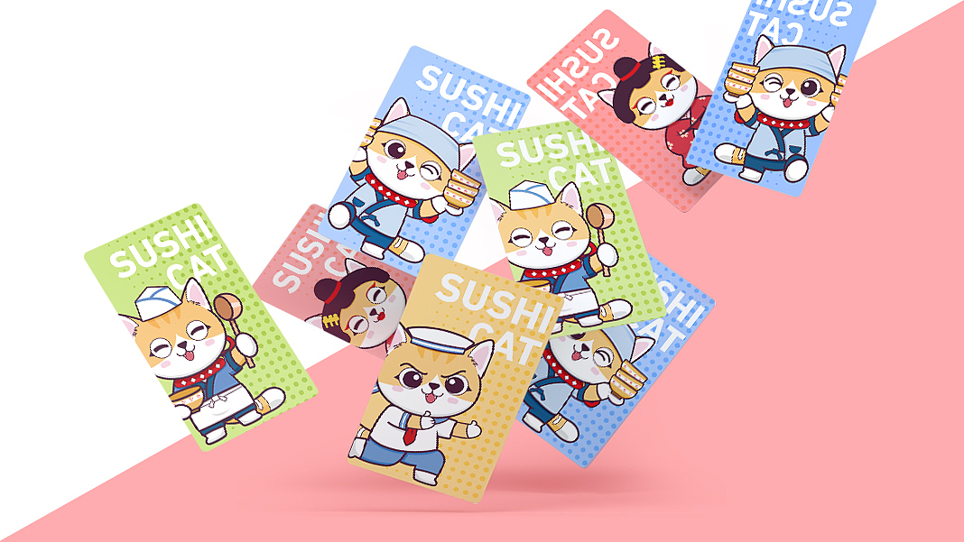 IP卡通形象-寿司猫（图ZMTg1NDEwODQ4） - IP形象 - 站酷设计师花仔在此原创素材 - 站酷ZCOOL