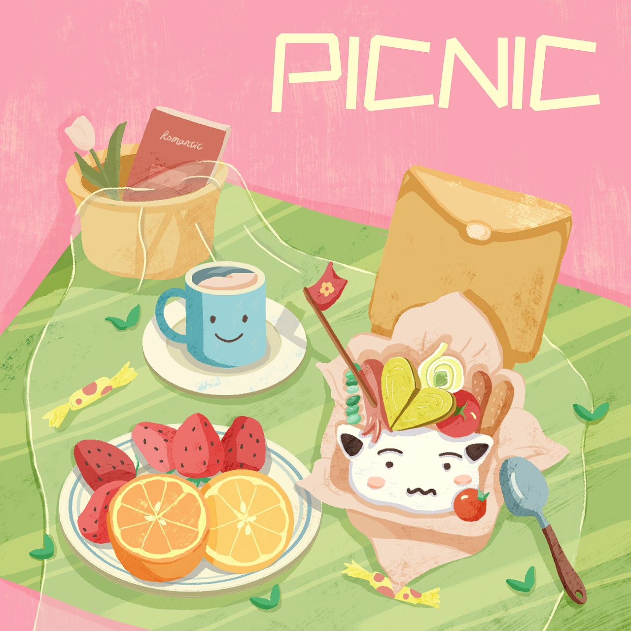 春日野餐（图ZMzIyMjMzNDgw） - 创作习作 - 站酷设计师张曼华原创素材 - 站酷ZCOOL