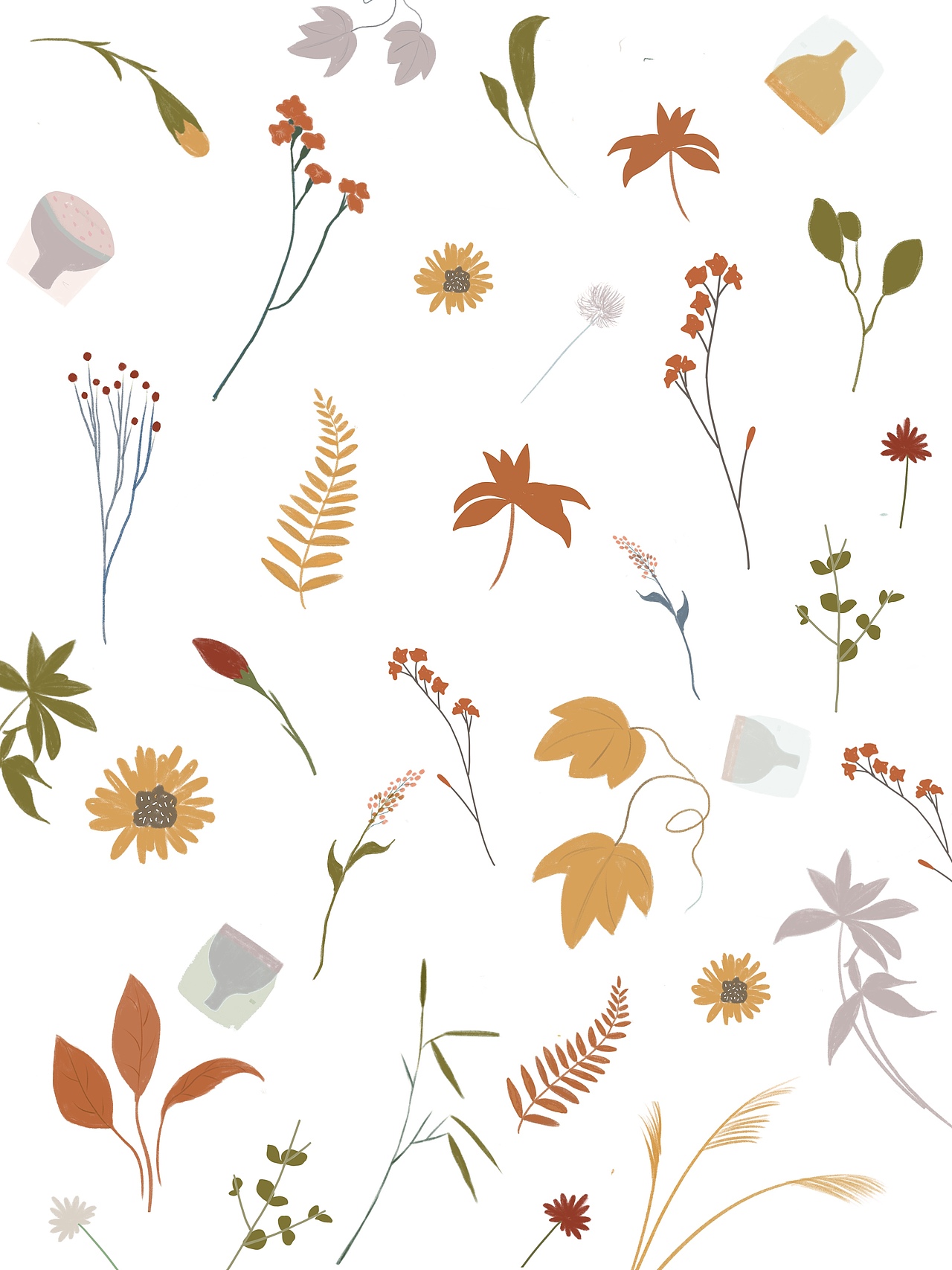 清新的小植物（图ZMTc1MDIyNjI4） - 创作习作 - 站酷设计师精致的猪女孩原创素材 - 站酷ZCOOL