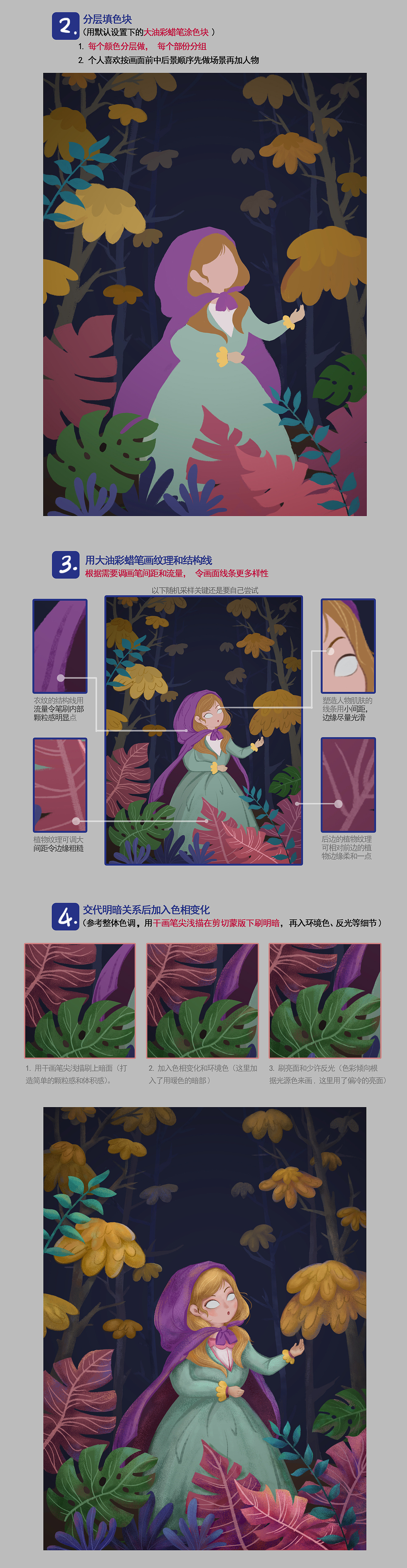 6Gring的插畫筆記（4）：森林女孩插畫教程附筆刷詳解（圖ZOTM5MDA0Njg=） - 創(chuàng)作習作 - 站酷設計師6Gring關關原創(chuàng)素材 - 站酷ZCOOL