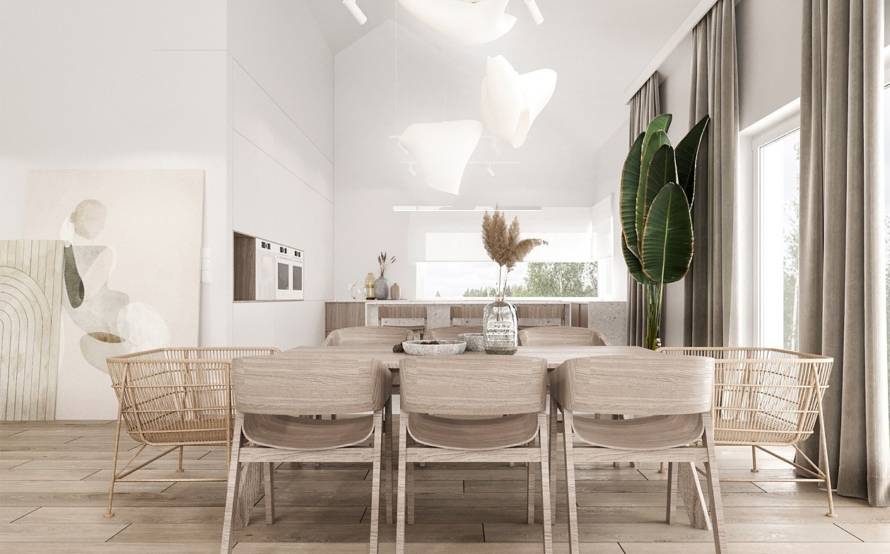 简洁白+绿色 满富自然活力,又优雅矜持。