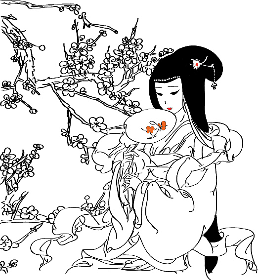 静女其姝|插画|创作习作|莫清扬_临摹作品-站酷zcool