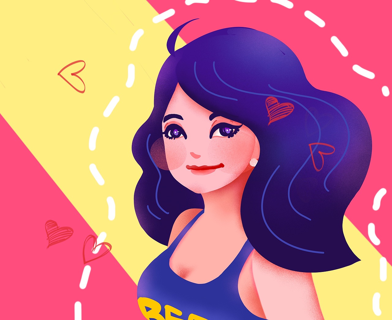 【头像插画】Wink～（图ZMjAyNzQ1MDYw） - 商业插画 - 站酷设计师Rozie子柔原创素材 - 站酷ZCOOL