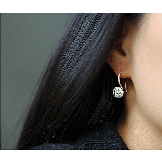 【荷风-秋】纯银小莲蓬系列